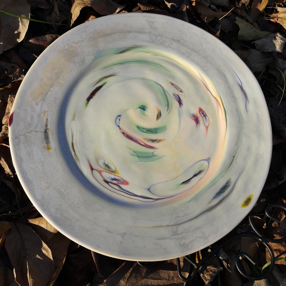 Murano Glass Plate Italian Art Glass Millefiori - Picture 11 of 16